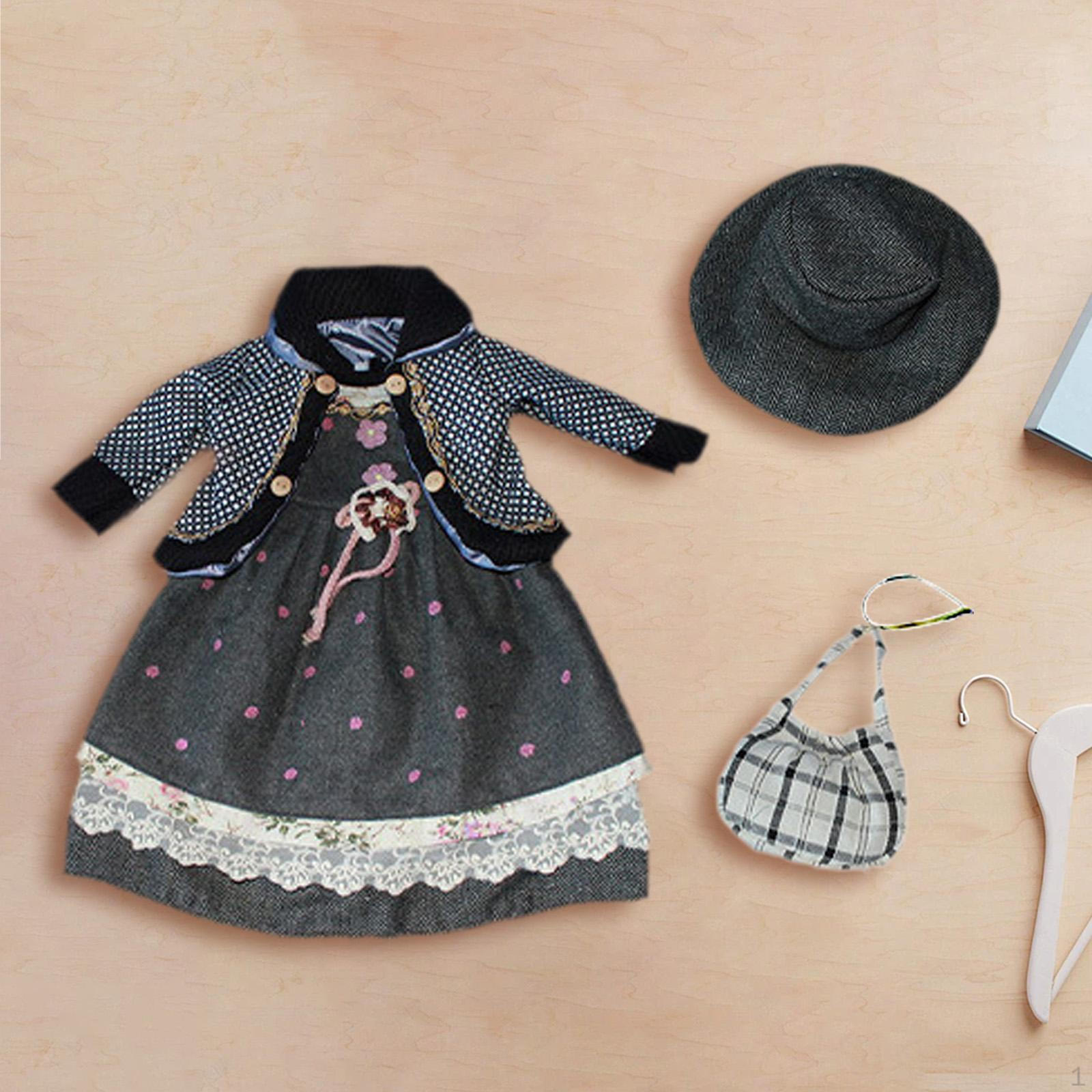 

1/3 Керамическая кукла платье костюмы удобный кулон воображение мода одежда наряд чёрный