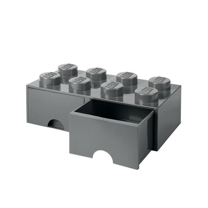 Room Copenhagen Ящик-кирпич Lego Восемь Темно-каменный серый 40061754 Штабелируемый ящик-кирпич 8