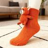 Kreative 3D-Drucke Weihnachtsstrümpfe Dicke handgehäkelte Tiersocken Warme atmungsaktive Wintersocken für Damen & Herren