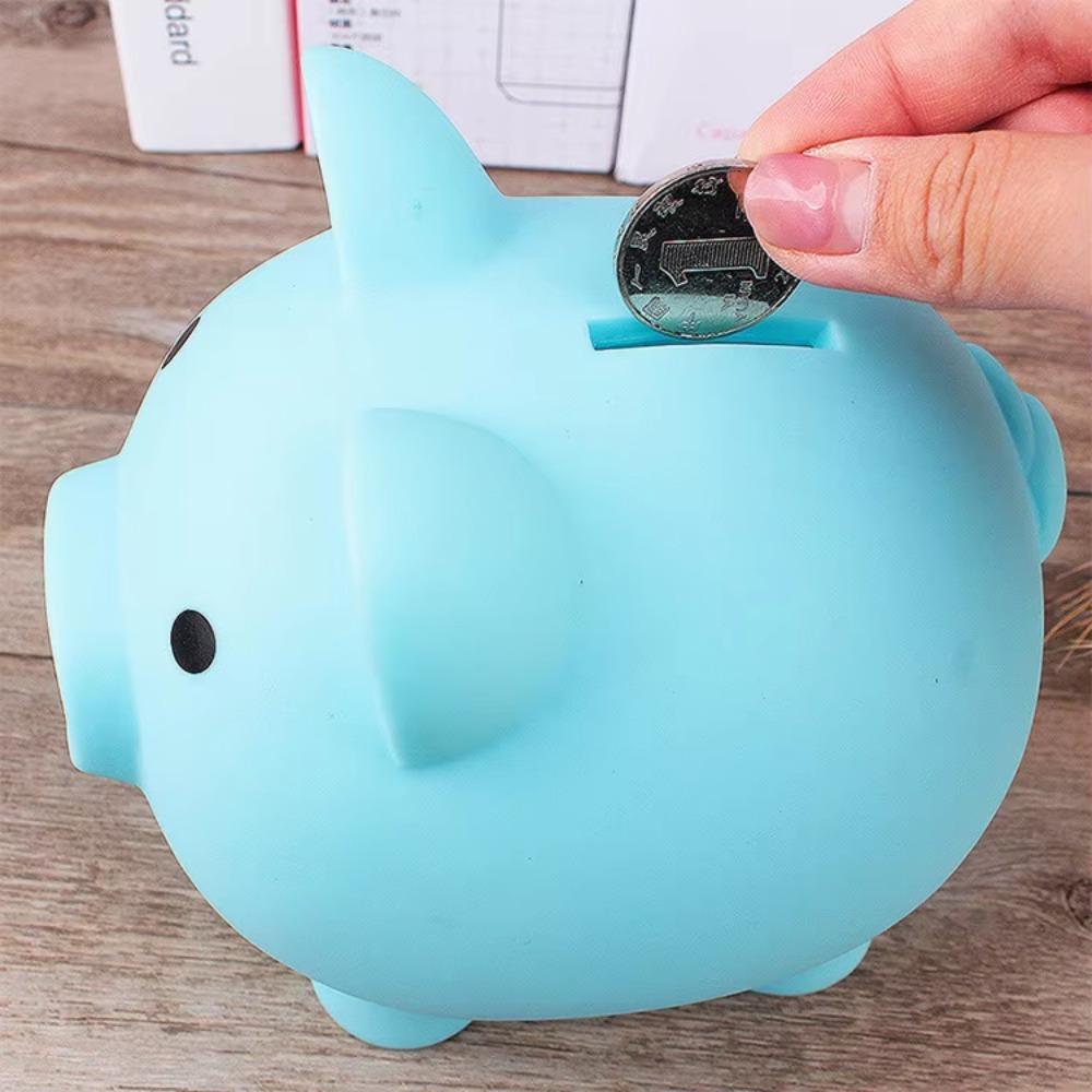 Piggy Bank,Unbreakable Plastic Money Bank,Coin Bank for Girls and Boys,Medium Size Piggy Banks, Practical Gifts for Birthday, Easter, Christmas (Pink)