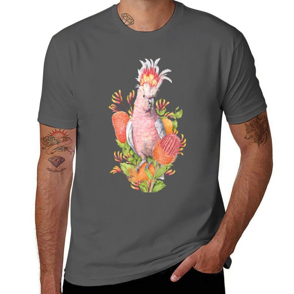 Major Mitchells Cockatoo TShirt Basic Tee Shirt for Everyday Outfit