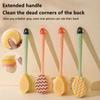 Long Handle Bath Brush Massager Back Rubbing Body Exfoliating Brush Cleaning Tools Soft Shower Tools