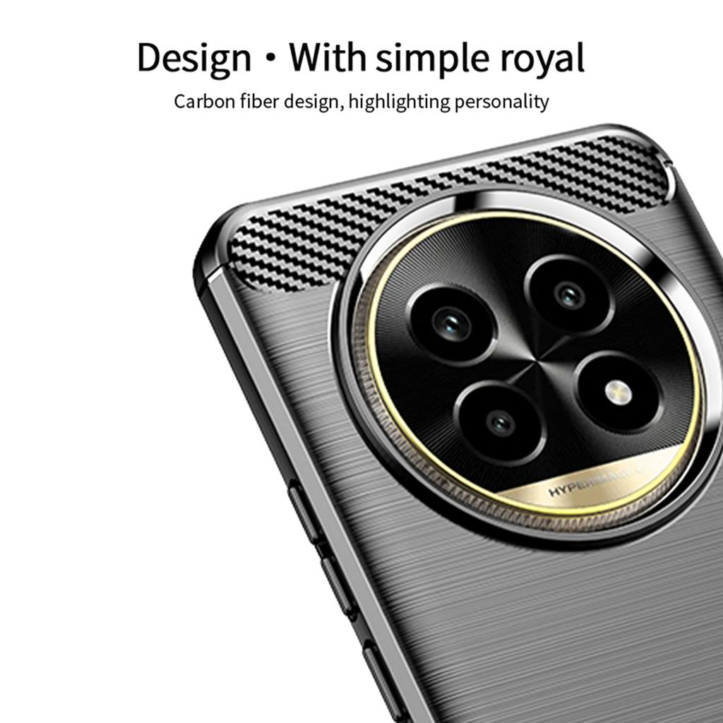 MOFI JK TPU Serie-1 Für Xiaomi Poco C75 4G/Redmi 14R 5G/14C 4G Hülle Kohlefaserstruktur TPU Weiche Handyhülle