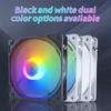120Mm Pc Case Fan 12V Big 4P 1200Rpm Rgb Desktop Computer Heat Dissipation Colorful Luminous 12Cm Chassis Ventilador