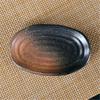 Oval Sushi Dish Japanese Ceramic Bone Plate Dinner Dishes Snack Ceramic Dinner Plates Dish Set Serving Dish Restaurant Supplies