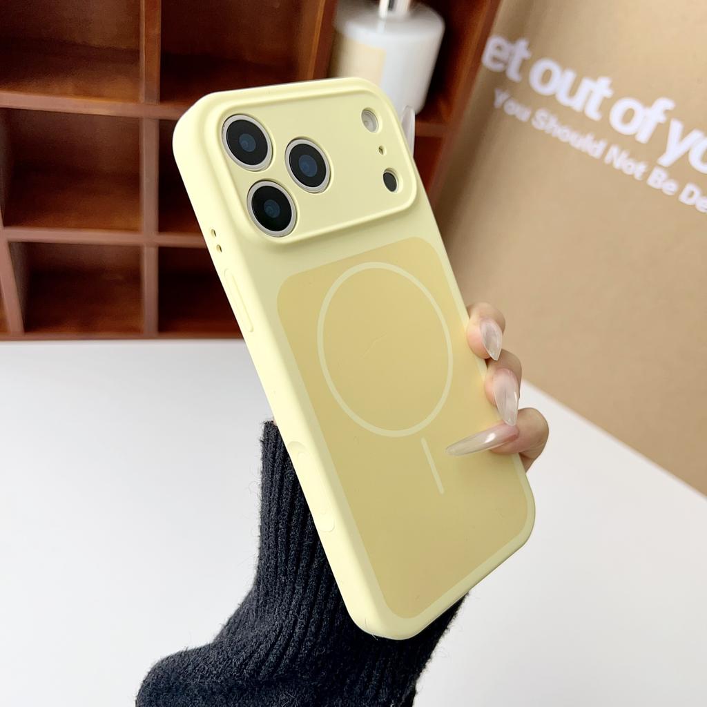 Official  Silicone Dual Color Magnetic Phone Case for IPhone 17 Pro Max 17pro for Magsafe Wireless Charge Soft Cover