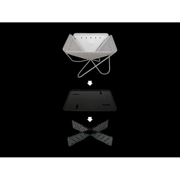 Snow Peak Fire Pit Base Plate L ST-032BP Black (for 5-6 People)