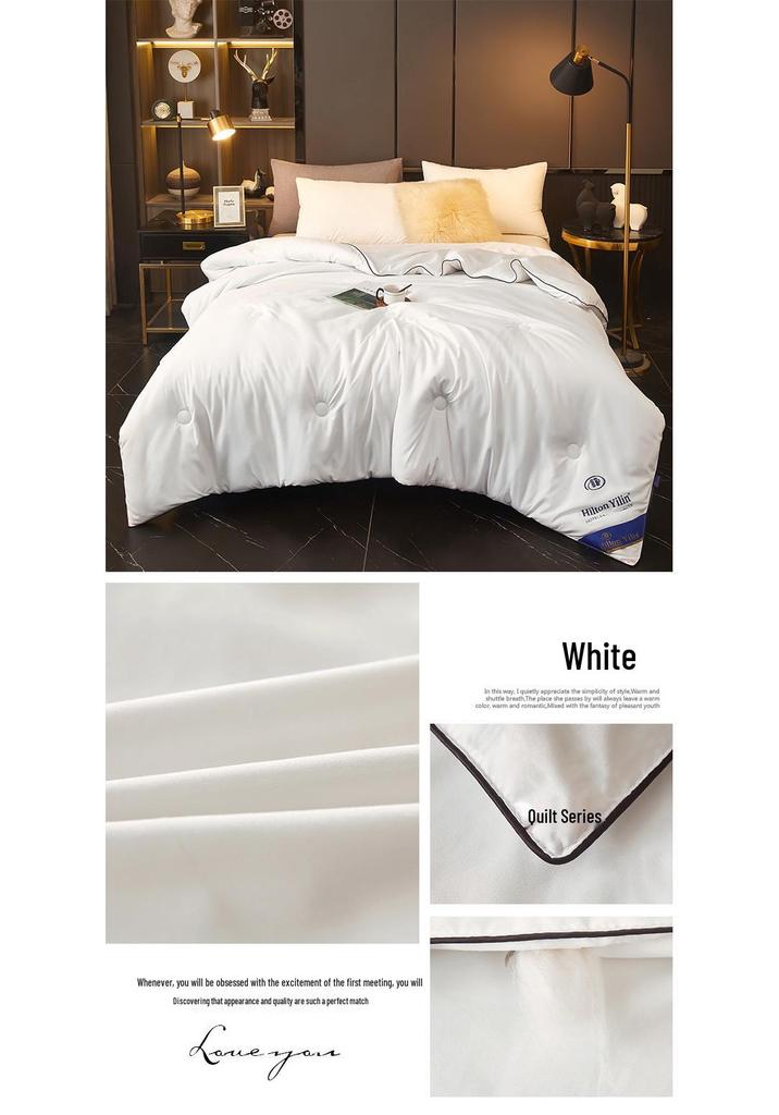 DoubleTree by Hilton All-Season Feather Down Quilt - Hotel Style for Spring, Autumn, and Winter.
