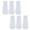 6PCS Rectangular Clear Storage Containers Stackable Refrigerator Organizer Bins for Onions Cilantro Garlic Pasta Eggs