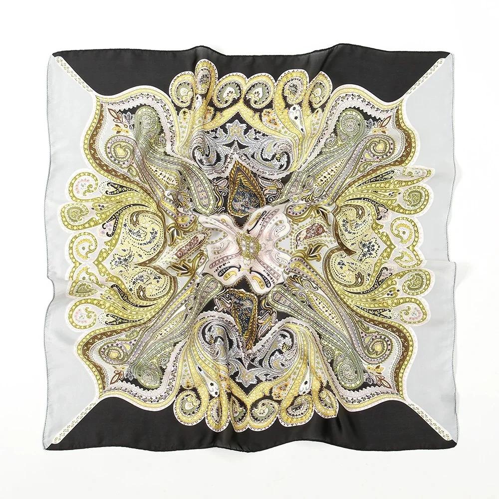 70cm Hair Print Silk Feeling Scarf For Women Fashion NeckTie Hand Bag Foulard Wrist Kerchief Shawl Wraps Hajib Lady