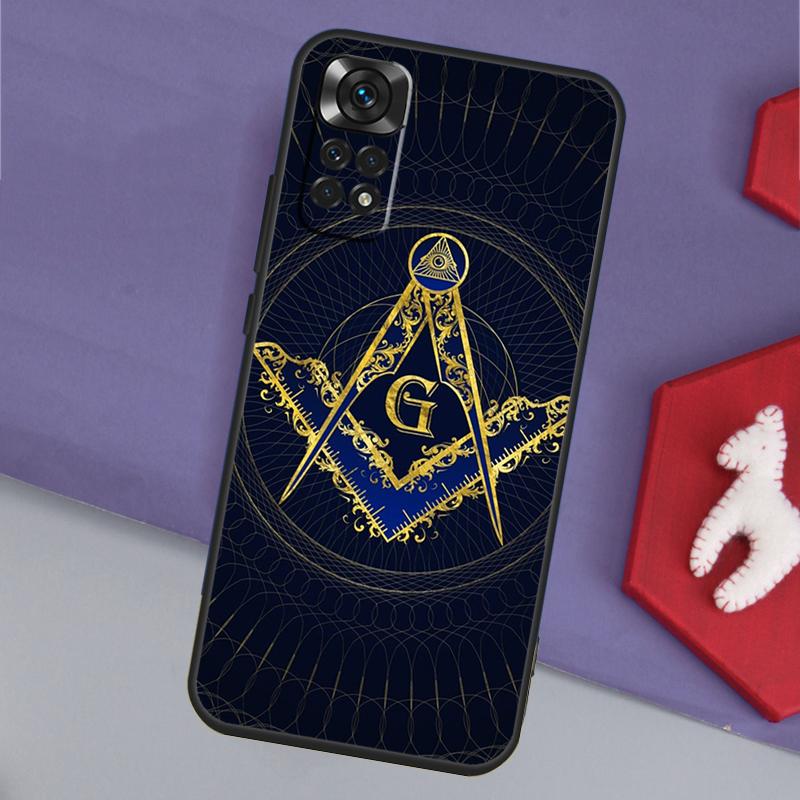 Freemasonry Logo Symbol Funda For Xiaomi Redmi Note 14 Pro 13 12 11 9 10 9S 10S 11S 12S Redmi 14C 10C 12C 13C Case