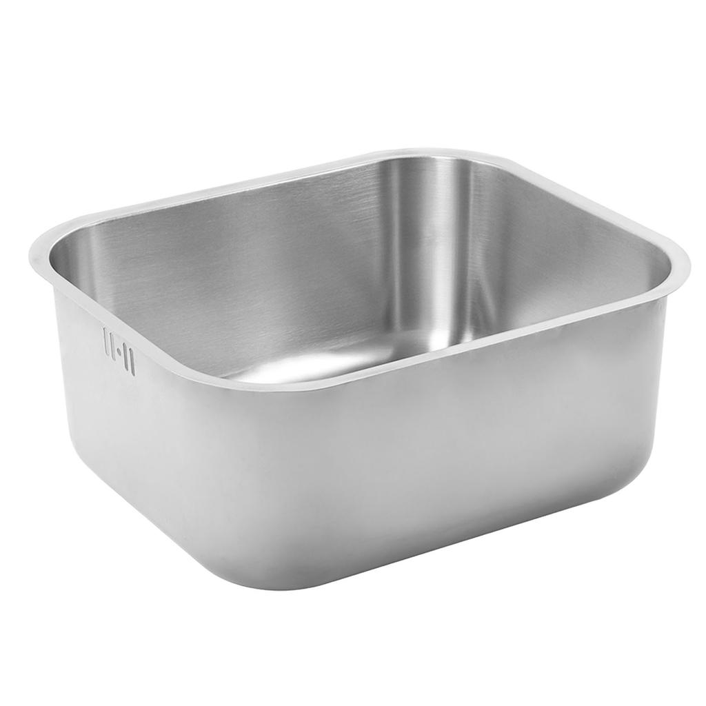 RV Sink Wash Basin Stainless Steel 430x370x180mm Rust Resistant Large Capacity for Camper Yacht Moto