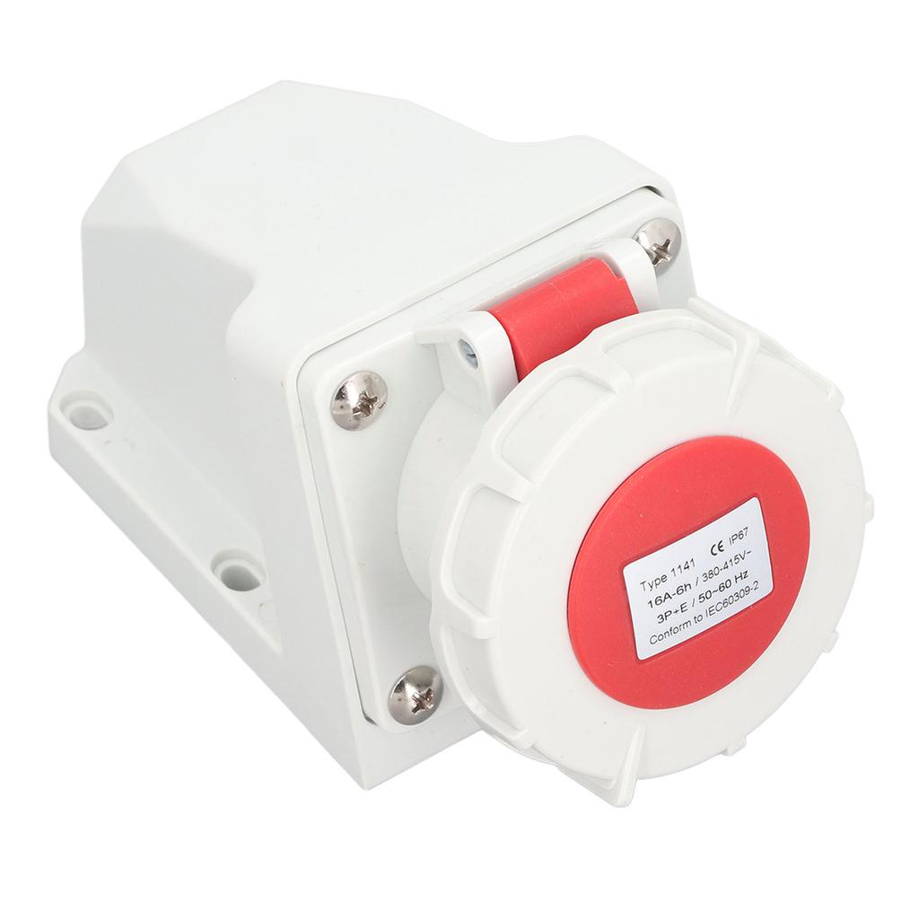 Průmyslový napájecí konektor 4 16A 3P+E IP67 Vodotěsná prachotěsná elektrická ponožka