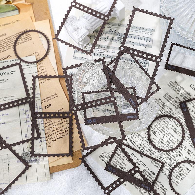 10 arkuszy Vintage Hollow Film Naklejka DIY Dekoracja Dziennika Minimalistyczna ramka INS Naklejka Album Scrapbooking Kawaii Artykuły papiernicze