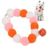 Lightweight Pet Collar Soft Elastic Pom Pom Collar Cute Plush Ball Collar Party Wear