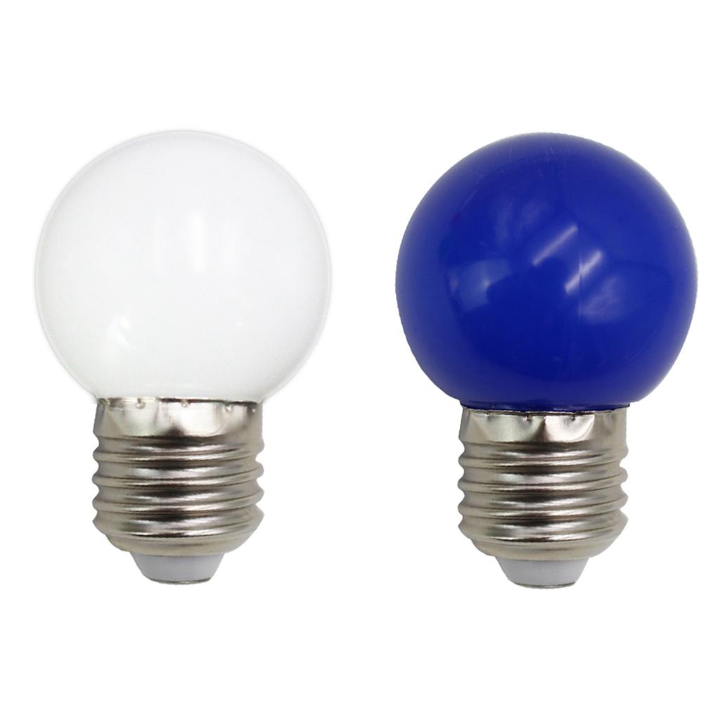 Buy E27 Led Bulbs - E27 1W Pe Frosted Led Globe Colorful White/Red ...