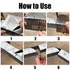 Arc Marking Ruler Right Angle Construction Arc Parallel Drawing Tool 90 Degree Folding Ruler for Metalworking Cutting Guide