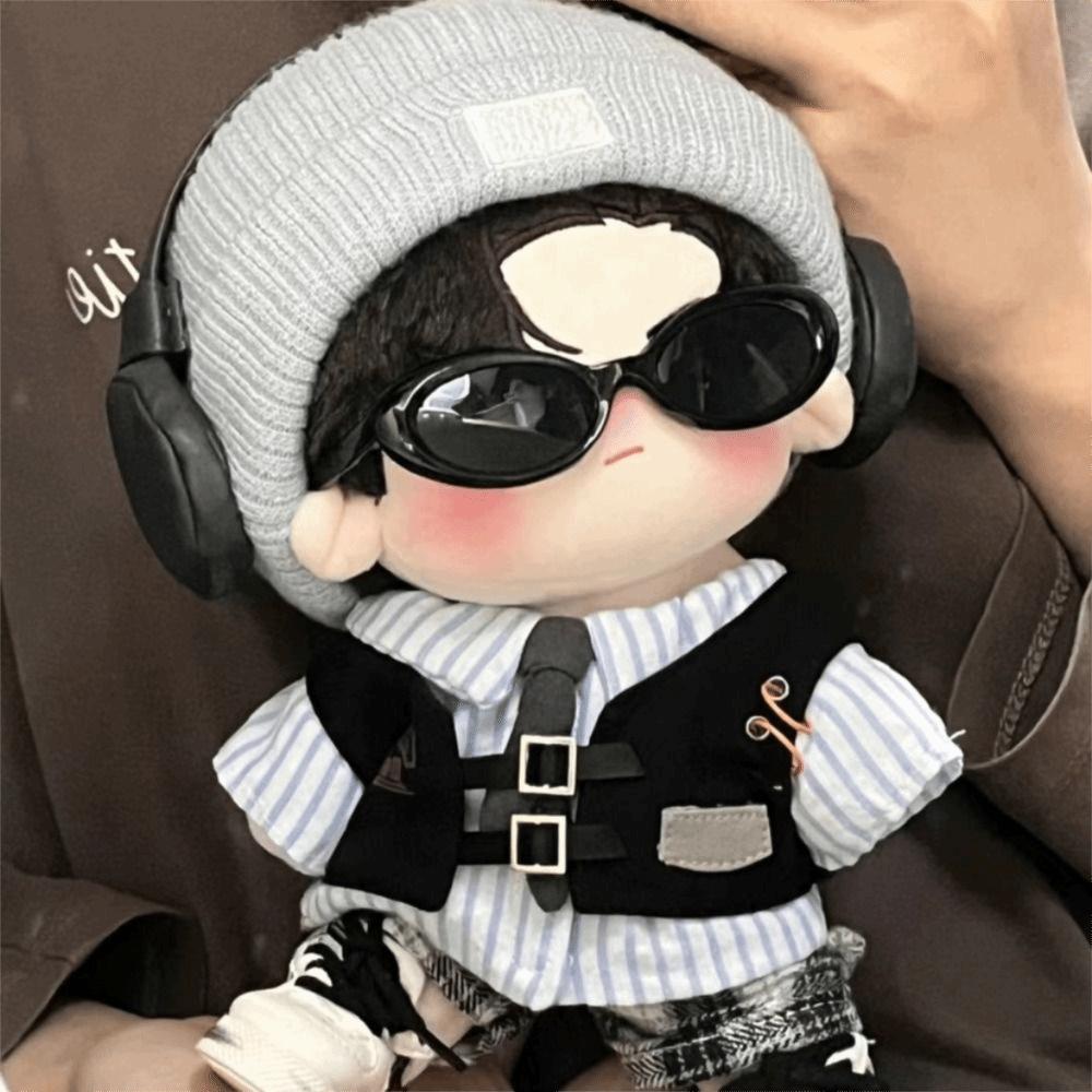 Miniature Round Frame Glasses Plastic Doll Eyewear Fashion Doll Mini Glasses  Children Toy