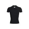 Under Armour HeatGear® OG Logo Print Crew Neck Slim Fit Short Sleeve T-Shirt Men T-Shirts Black 1387560-001