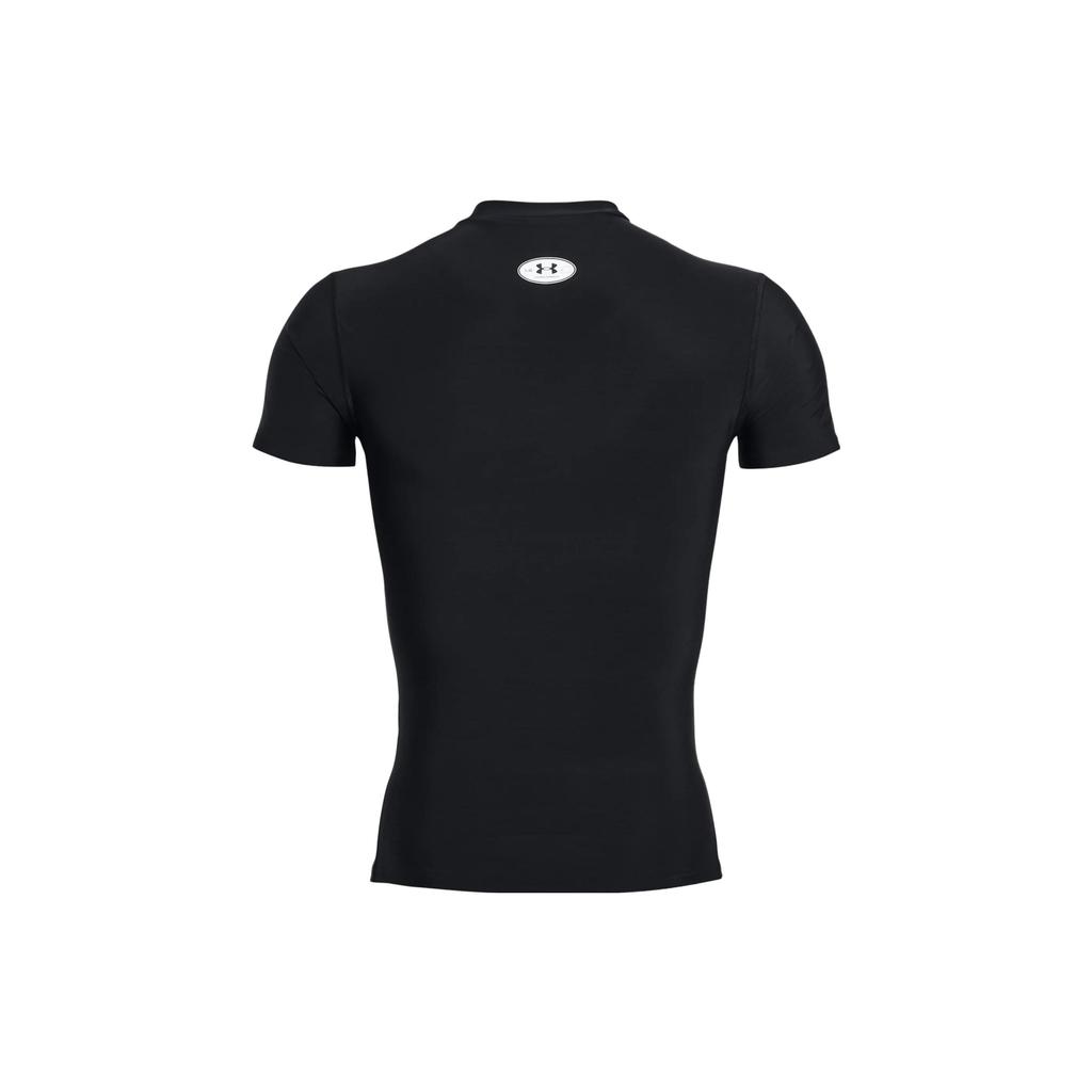Under Armour HeatGear® OG Logo Print Crew Neck Slim Fit Short Sleeve T-Shirt Men T-Shirts Black 1387560-001