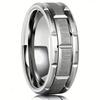 Fashion Silver Color Couple Rings for Lover's Trendy Stainless Steel Men Rings Cute Women Rhinestones Zircon Rings Set