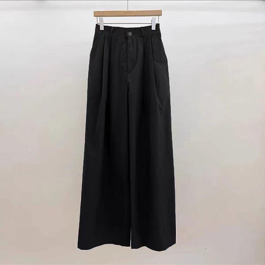 

Women s High Waist Elastic Cotton Pants - Spring/Autumn Straight Leg, Slimming Fit S 80-95 lbs