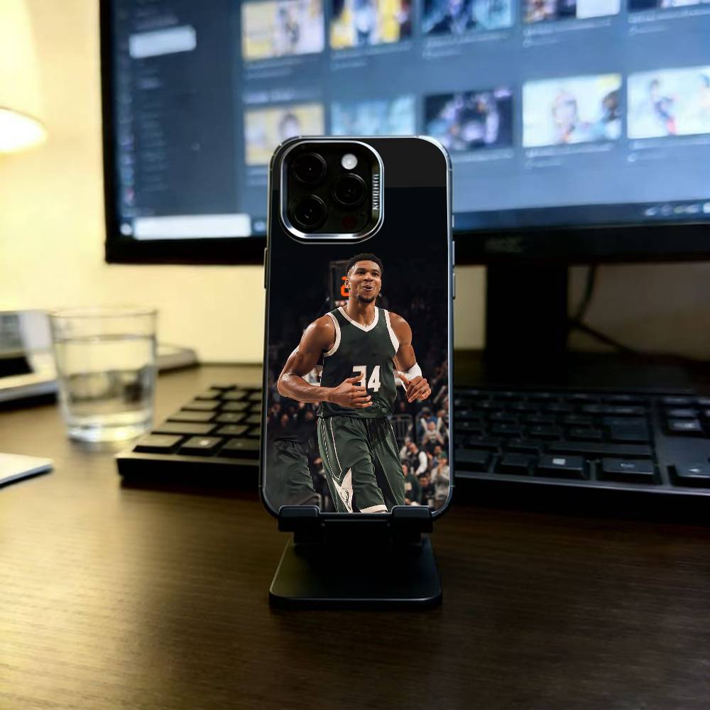 Giannis Antetokounmpo Phone Case For iPhone 17,16,15,14,13,12,11 Plus,Pro Max,XS,Colorful Silver Phone Case Funda Cover