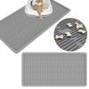 Cats Litter Trapping Mats for Indoor Silicone Waterproof Dog Bowl Placemat Antislip Cats Treats Pad Feeders Mats Pet Supply