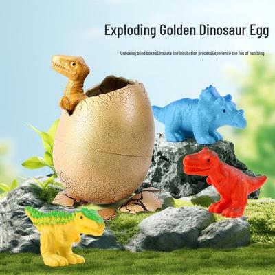Golden Dinosaur Egg Expanding Toy - Soakable Hatching Gift for Boys & Girls