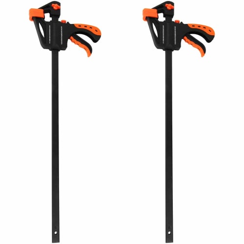 E-Value Resin Quick Bar Clamp, Opening Approx. 450mm, Depth 63mm, ERC-450M (Set of 2)