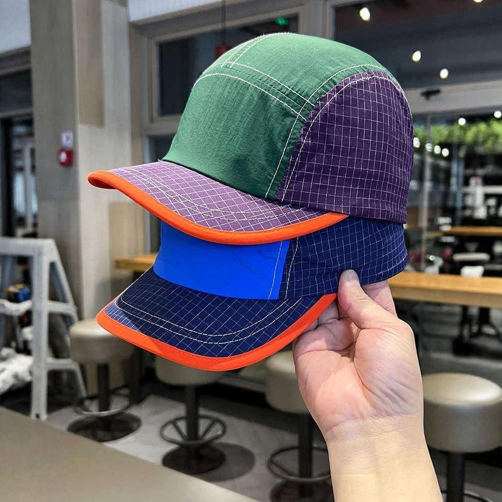 Color Matching Quick-drying Cap Summer Style Peaked Cap Hip-hop Retro Baseball Cap Men Women