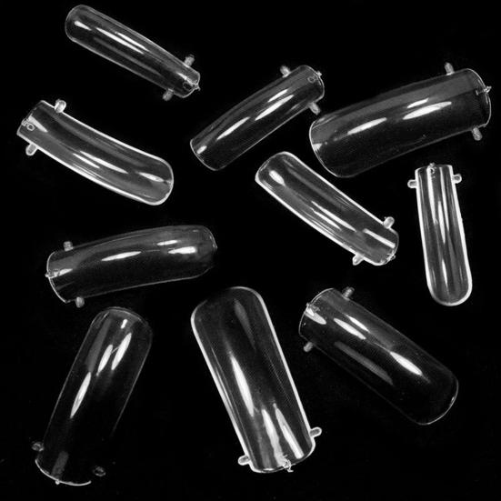 120 Pcs Clear Nail Art Acrylic False Tips System Form Tools Mold UV Gel DIY
