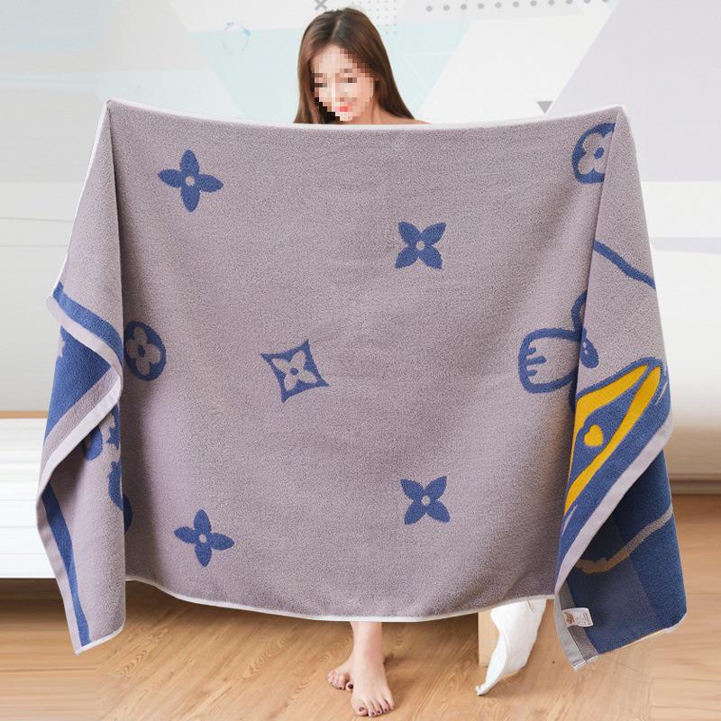 Toalla de Baño Gruesa de Algodón Puro Extra Grande para Hombre Sin Pelusa