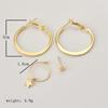 4pcs/set Trendy Circle Drop Earrings for Women Round Star Dangle Earrings Statement Punk Zircon Vintage Golden Color Girls Gift
