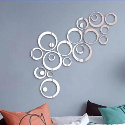 Fashion Three-dimensional Mirror Wall Sticker Living Room Decoration
