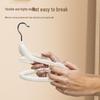 Semi-Circular Non-Slip Flocked Hanger: Traceless, No Shoulder Bumps, Shed-Free, Ideal for Home and Dorm Drying.