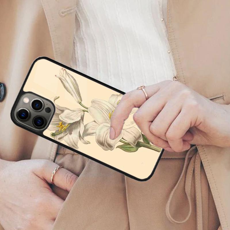 Lily Flowers Magnetic Phone Case For APPLE iPhone 17 Air 16 14 13 12 Pro Max 15 Plus Wireless Charge With MagSafe Cover