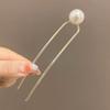 Headdress Pearl Hairpin U-shaped U-shaped Hairpin New Pearl Pendant HairClip  Women Girl