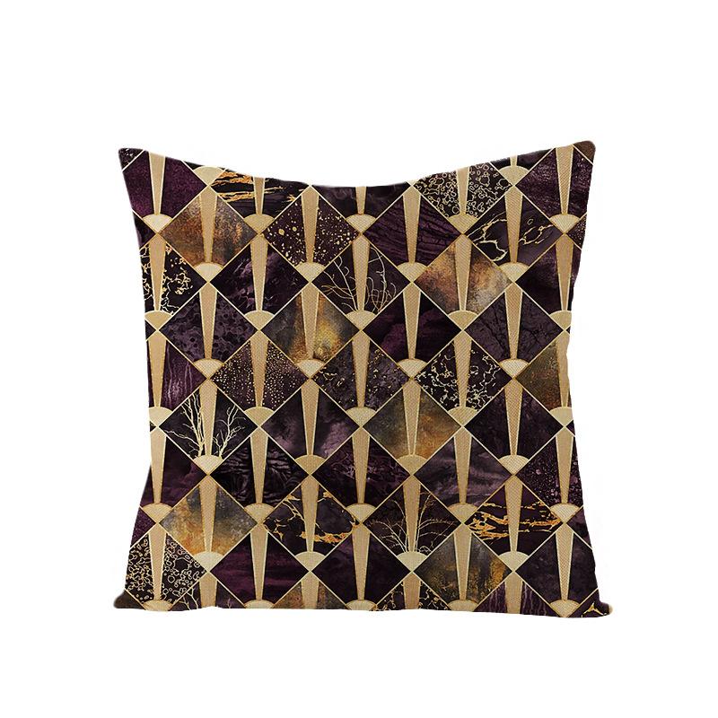 Nordische Geometrische Abstrakte Serie Polyester Bedruckter Kissenbezug Sofakissenbezug Heimtextilien