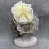 Fascinator Celebrity Vintage British Style Mesh Head Flower Top Hat Children's Performance Stage Veil Hairpin