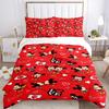 Mickey Mouse Love Heart Print 3Pcs Bedding Setduvet Cover With 2 Bedropillowcase Home Birthday Gift