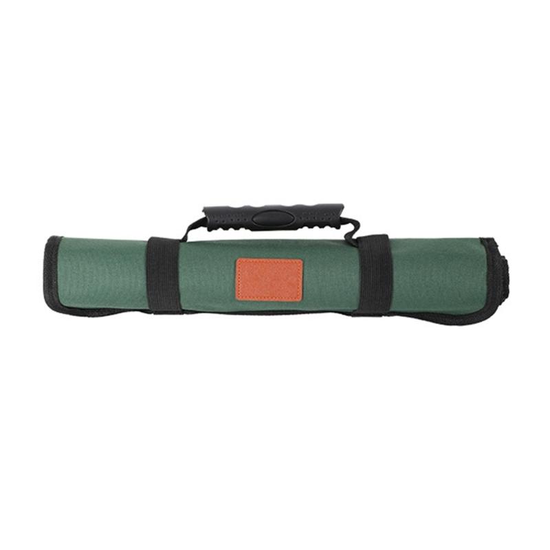 Tool Rolls Bag Organizers Heavy Duty Rolls Up Tool Bag Tool Pouches Small Tool Bag for Electrician Plumber X3UC