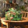 Whimsical Frog Design Planter for Succulents Pot, Decorative Frogs Statues Garden Pots Home Patio Desktop Decoration