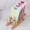 Drying Pot Lid Holder 5 Layers Dish Drain Rack Bamboo Dish Rack  for Plate/ Bowl/ Cup