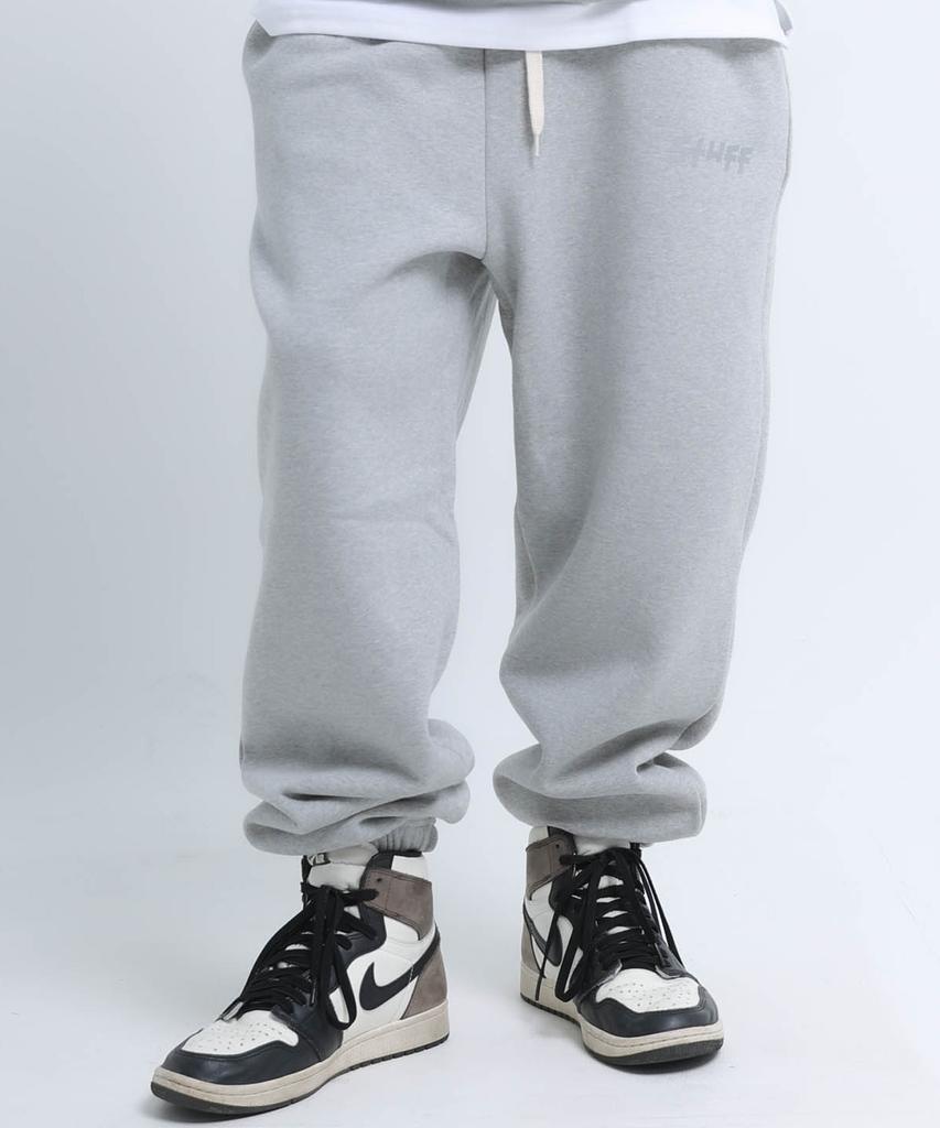 STUFF Logo Loose Fit Jogger Training Pants Grey