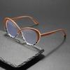 3 Pairs Anti Blue Light Glasses Retro Cat Eye Frame Trendy Versatile Fashion Eyewear for Women Men