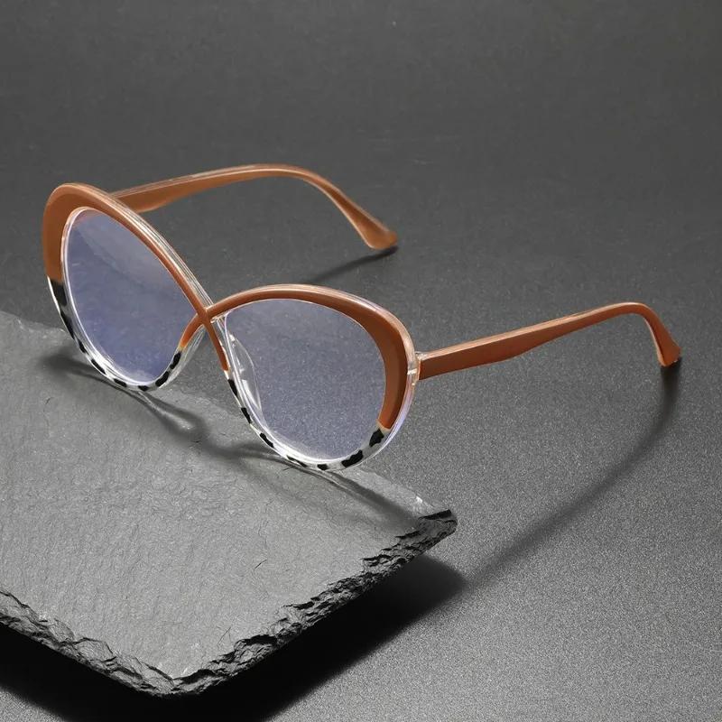 3 Pairs Anti Blue Light Glasses Retro Cat Eye Frame Trendy Versatile Fashion Eyewear for Women Men