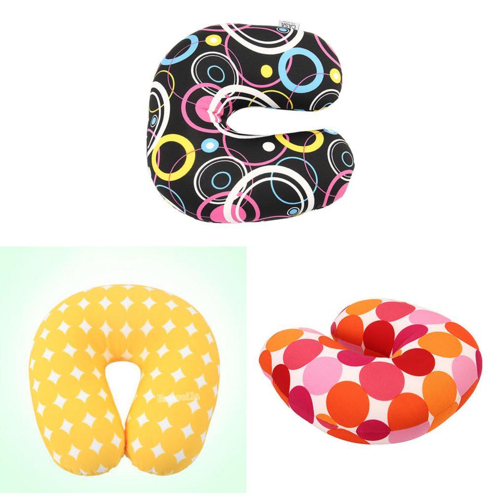 U Shaped Neck Pillow With Printed Design For Office And Travel Comfort