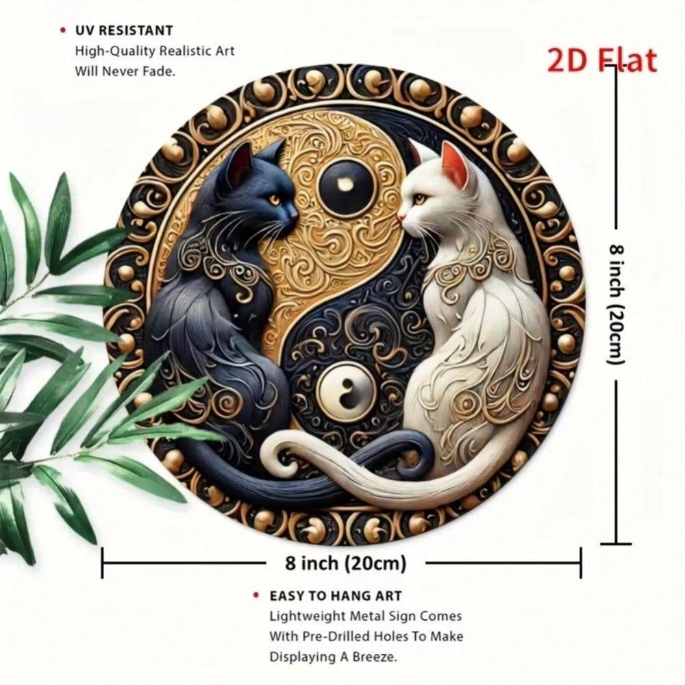 Tin Art Painting Metal Craft 20x20cm Home Decor