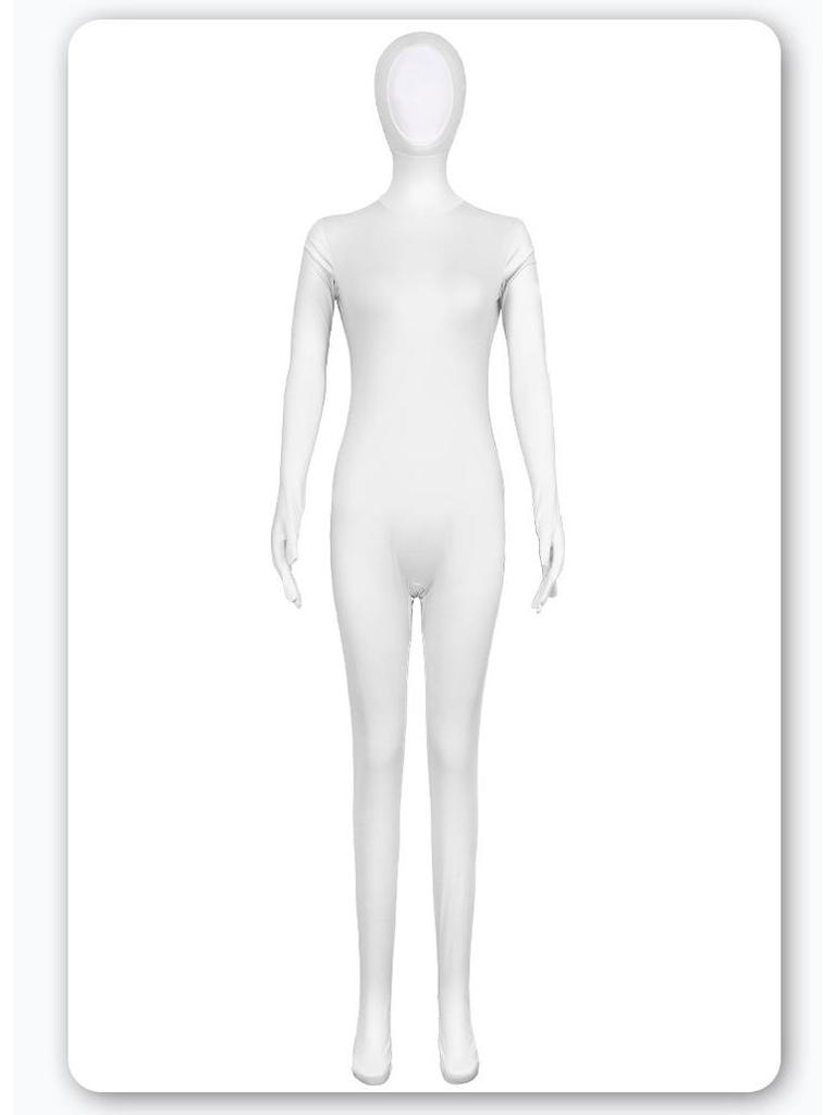 Orange Women's Full Body Zentai Suit for Stage Performance